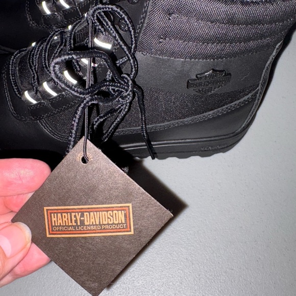 Harley-Davidson Men's Black Lace-Up Boots - Picture 5 of 8